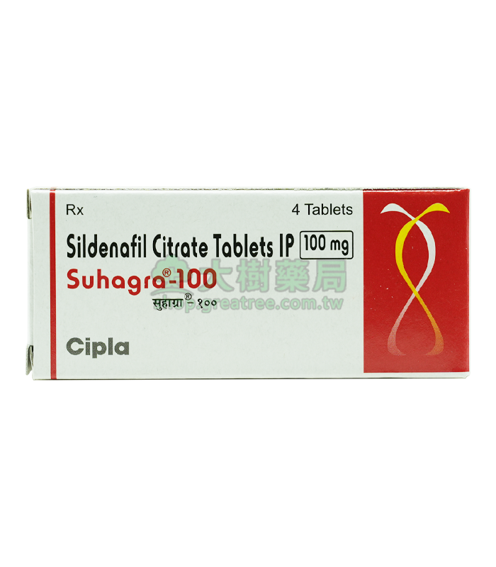 威而鋼 Suhagra 100 mg/4粒 印度學名藥版 | 大樹藥局官方直營